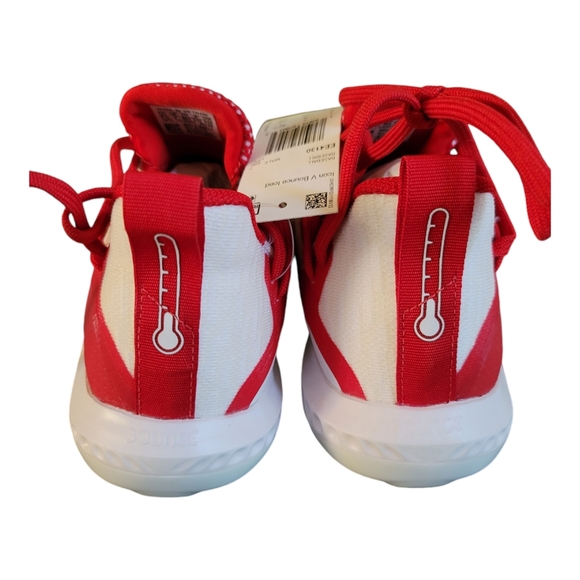 Adidas Men's Icon V Bounce Iced Out Baseball Red and White Cleats, Size 7-1/2 - Picture 8 of 15